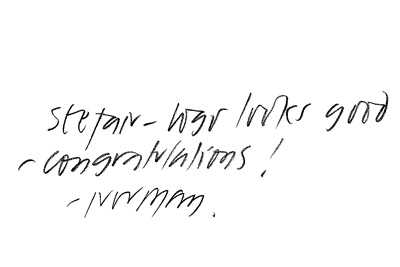 Lord Fosters Gratulation