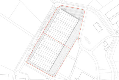 lageplan des logistikzentrums