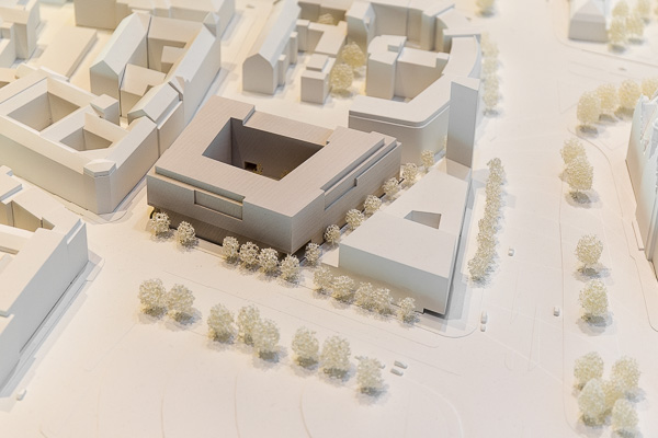 Wettbewerbsmodell: Aufnahme von Nordost