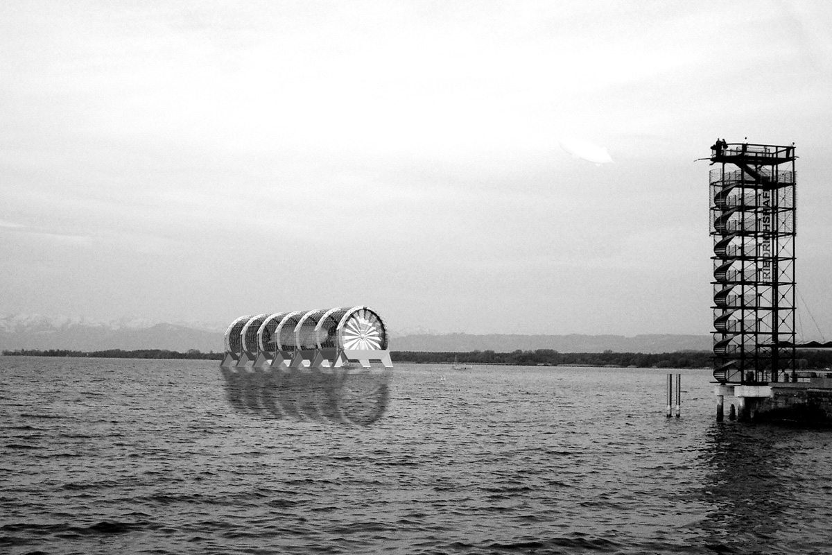 der Hangar vor Friedrichshafen